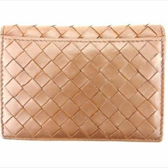 Bottega Veneta Card Case Intrecciato Brown Woman unisex Authentic Used - Picture 2 of 8